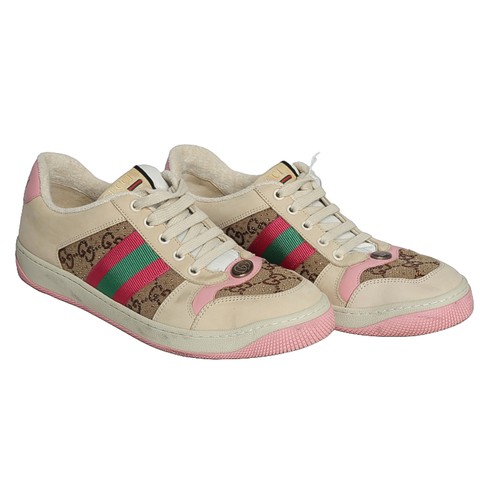 64 - Gucci Trainers. Size 40. Pre-loved, used condition but lots of life still in them.