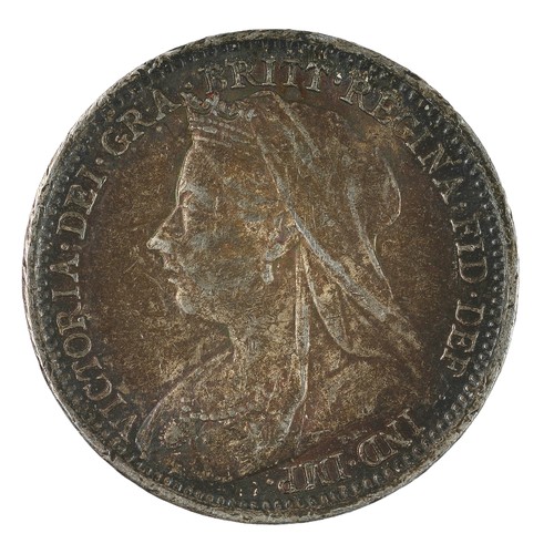 56 - Victoria, Threepence. 1901. Dark tone. EF (S3945)