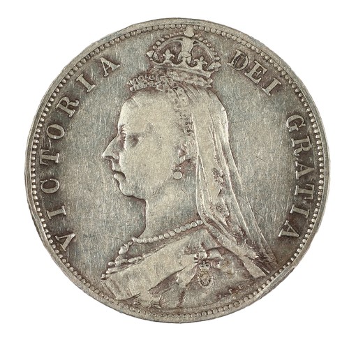 63 - Victoria, 1889, Half Crown. Jubilee bust. F (S3924)