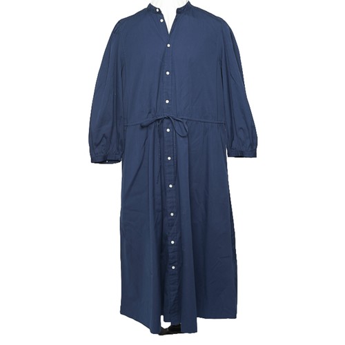 56 - Polo by Ralph Lauren Navy Shirt-Style Button-Through Dress. Size label states '12' but likely to be ... 