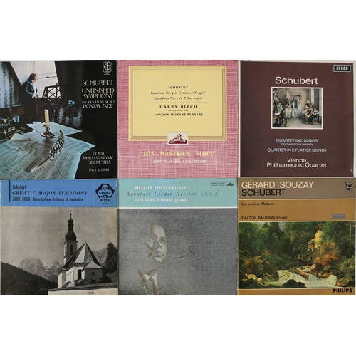 193 - Collection of 6 Schubert LPs including: 
Gerard Souzay - Die schone Mullerin, Quartet in D Minor 'De... 