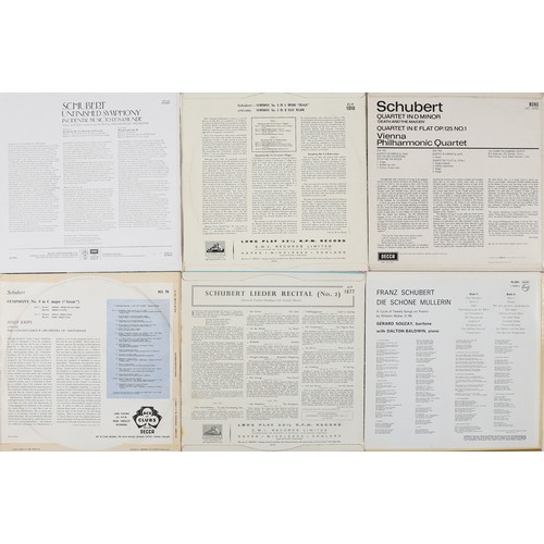 193 - Collection of 6 Schubert LPs including: 
Gerard Souzay - Die schone Mullerin, Quartet in D Minor 'De... 