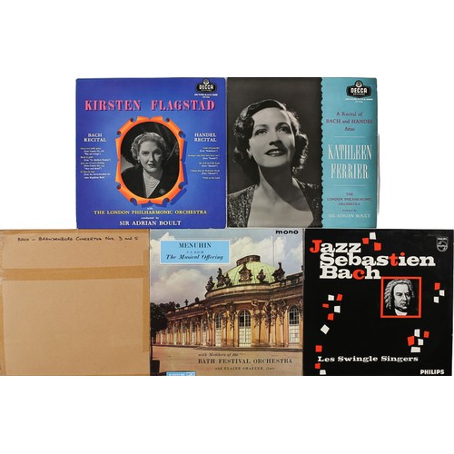 200 - 5 Bach LPs including: 
A Recital of Bach and Handel Arias, Jazz Sebastien Bach - Les Swingle Singers... 