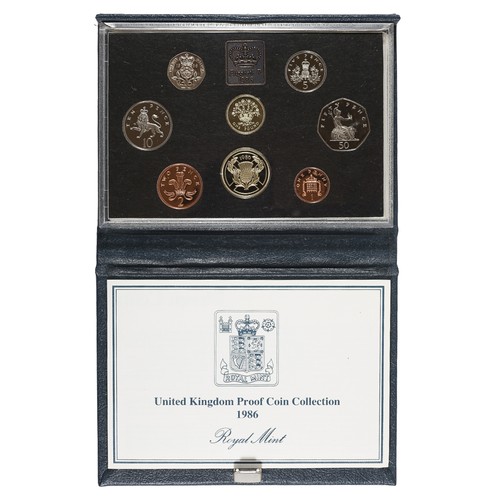 84 - 1986 United Kingdom Proof Coin Collection. FDC.