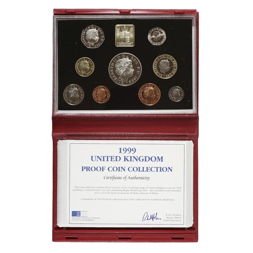 87 - 1999 United Kingdom Proof Coin Collection - Last Coins of the Twentieth Century Deluxe Proof Set inc... 