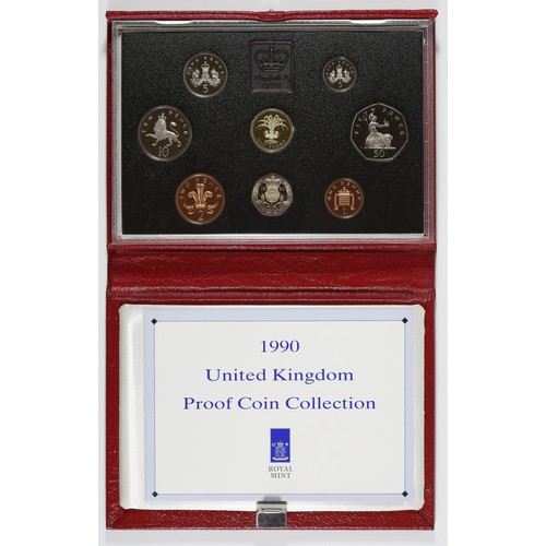 91 - 1990 United Kingdom Proof Coin Collection. FDC.