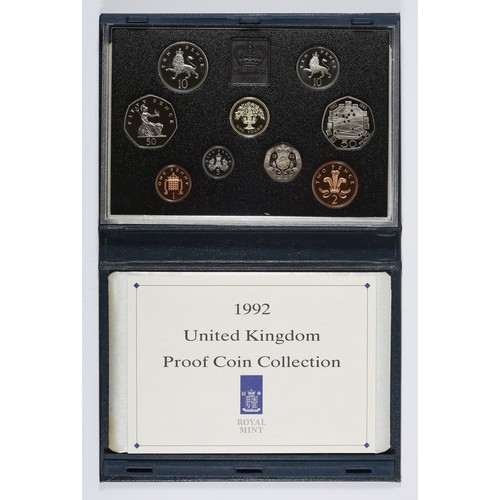 93 - 1992 United Kingdom Proof Coin Collection. FDC.