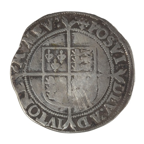 13 - Elizabeth I, 1560-61, Shilling. MM Cross Crosslet. Portrait Very Good, rim and reverse fine with wor... 