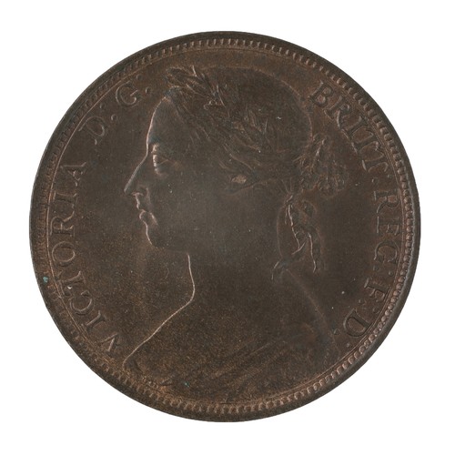 48 - Victoria, Penny. 1885. Obverse 12 Reverse N. Lots of lovely lustre and a GVF/NEF (S3954)