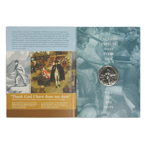 104 - United Kingdom 2005 Brilliant Uncirculated Two-Crown Commemorative Set for the 200th Anniversary Nel... 