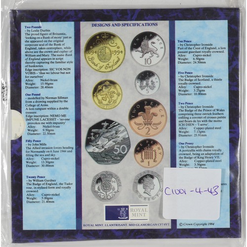 110 - United Kingdom Brilliant Uncirculated Coin Collection 1994. In sealed packaging.