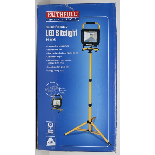 2 - Faithful LED Site Light. Brand new in box. 30 Watt