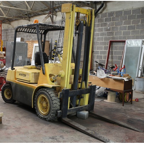 22 - Hyster 3 Tonne Diesel Forklift with reconditioned engine installed and original engine for spares.