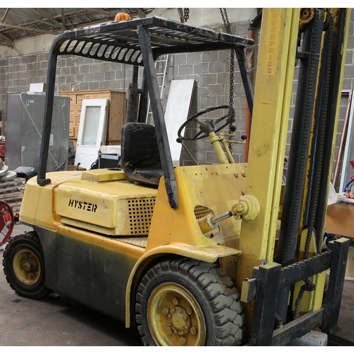 22 - Hyster 3 Tonne Diesel Forklift with reconditioned engine installed and original engine for spares.