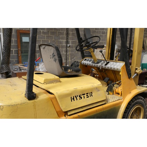 22 - Hyster 3 Tonne Diesel Forklift with reconditioned engine installed and original engine for spares.