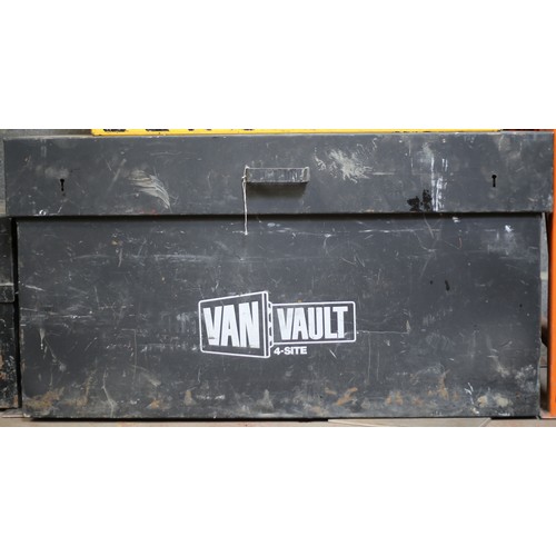 53 - Van Vault 4 Site Lockable Storage with Key. 119cm wide by 64.5cm deep and 64.5cm high.