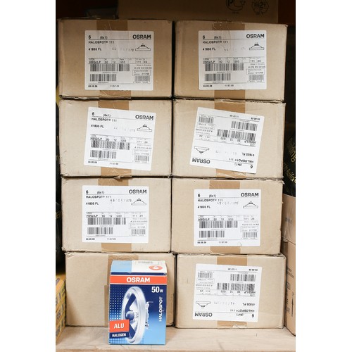 132 - Osram Halospot 6 per box - 104 lamps in total.