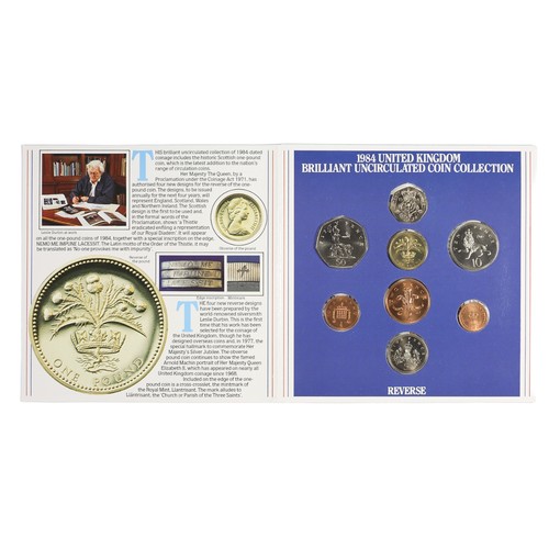 73 - 1984 United Kingdom Brilliant Uncirculated Coin Collection.