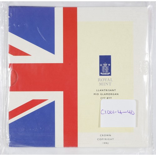 96 - United Kingdom Brilliant Uncirculated Coin Collection 1992. Sealed in packaging.