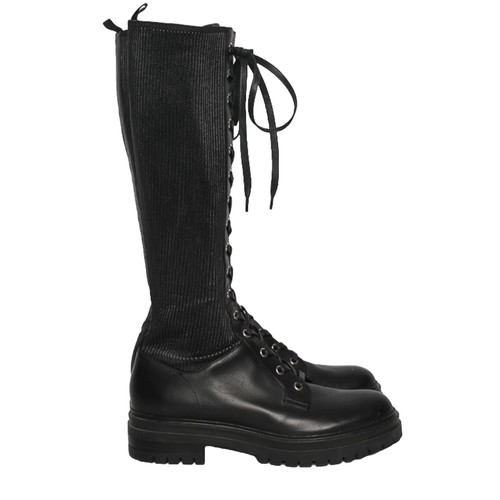 186 - Gianvito Rossi Black Lace-up Long Boots. Size 40. Some light use but generally very good condition. ... 