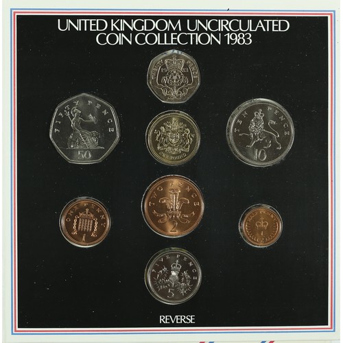 70 - 1983 United Kingdom Uncirculated Coin collection.