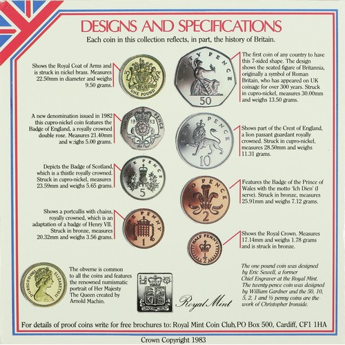 70 - 1983 United Kingdom Uncirculated Coin collection.