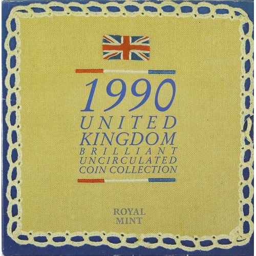 88 - 1990 United Kingdom Brilliant Uncirculated Coin Collection.