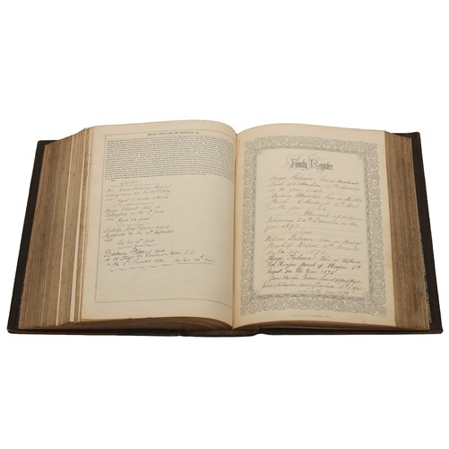 109 - Brown's Self-Interpreting Leather Bound Bible. 1844. Some foxing throughout but generally a well-pre... 