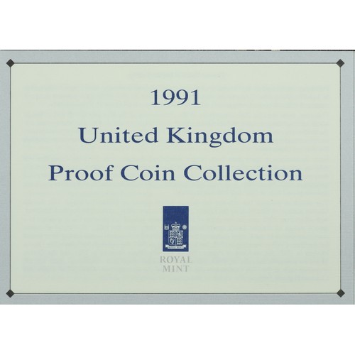 91 - 1991 United Kingdom Proof Coin Collection in a Presentation Case.