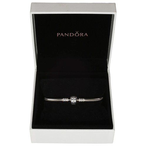 11 - Pandora Bracelet, 18cm Long. Boxed.