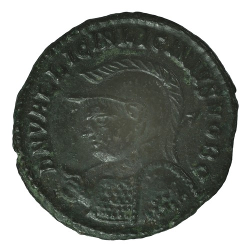 12 - Roman Imperial coins, Licinius II (AD 317-324). Billon half follis. Obv. D.N.VAL.LICIN.LICINIVS NOB.... 