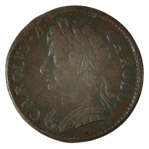 23 - Charles II. Copper Farthing. 1672. Fine (S3394)