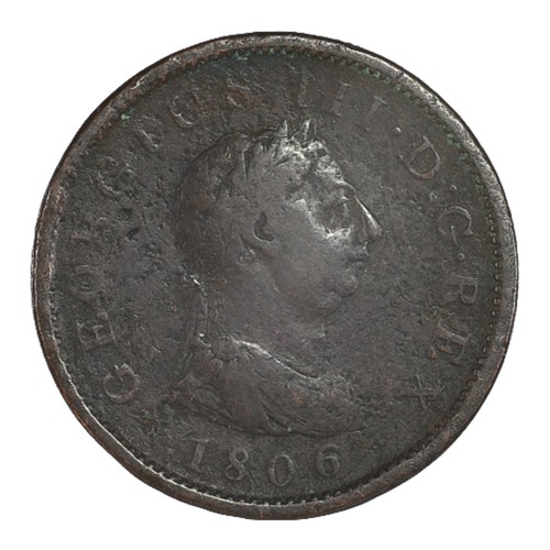 26 - George III. 1806 Penny. VG, rev a little weaker. (S3780)