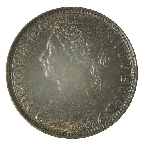 33 - Victoria. Farthing 1890. EF with some traces of lustre. (S3958)