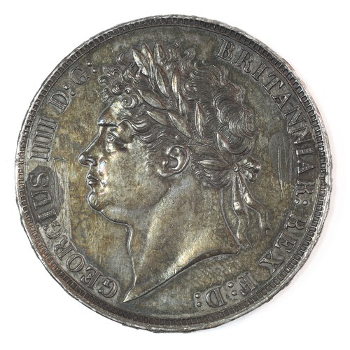 31 - George IV, 1821, Crown. Laurel Head & St George. Fabulous definition, particularly on portrait. Some... 