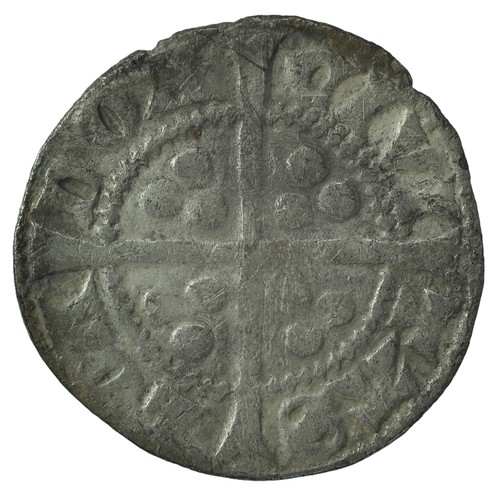 19 - Edward II. Penny. Class 15d. Closed E and crossed patter with spearheads in crown pointing left with... 