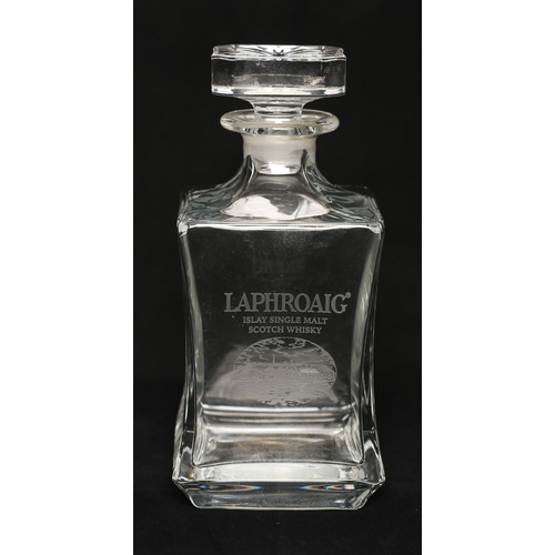 54 - Laphroaig Glass Whisky Decanter.