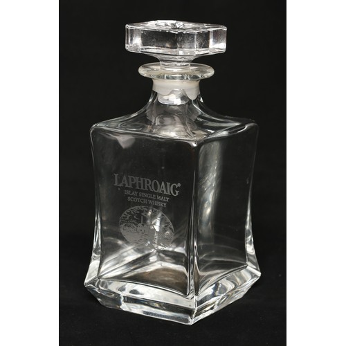 54 - Laphroaig Glass Whisky Decanter.