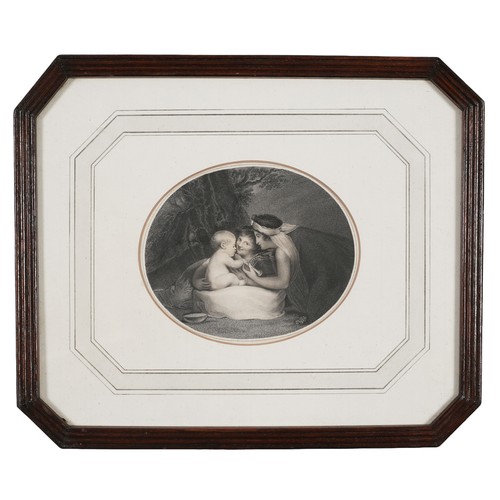 43 - The Infant Shakespeare by Caroline Watson in a Wooden Frame. Approximately 38.5cm wide by 32.5cm hig... 