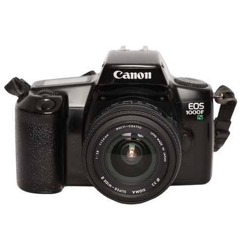 99 - Canon EOS 1000F-N 35mm Camera, c/w Sigma Super-Wide II 24mm f1:2.8 Lens. In good condition, no corro... 