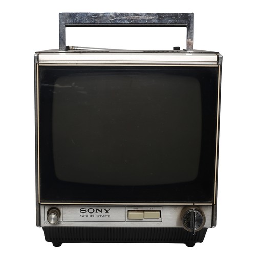 162 - 2 Vintage Sony TVs including a B&W Solid State Model 9-9OUB and a Colour Solid State Model KV-9000UB... 