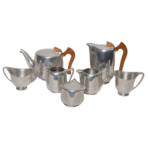 104 - Piquot Stainless Steel Tea/Coffee Set including 7 pieces.