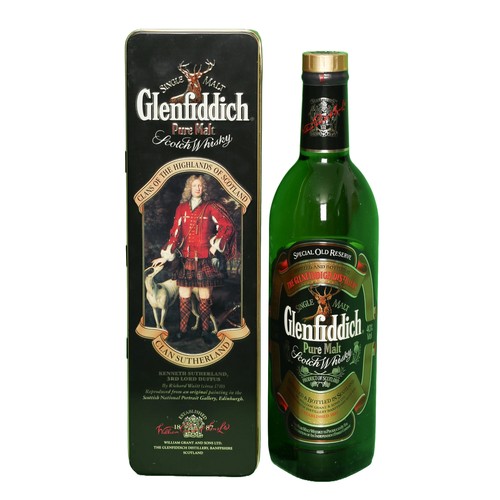 365 - Sealed Glenfiddich Clans of the Highlands - Sutherland - in Presentation Tin. 70cl.