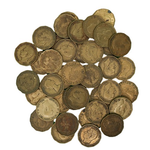 42 - Approx. 39 Threepence Coins