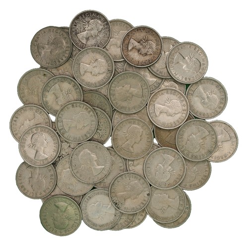 44 - Approx. 50 x Elizabeth II Sixpences.