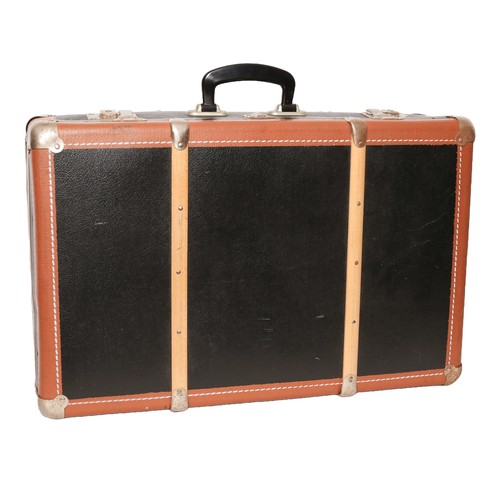 208 - Vintage Suitcase with Leather Briefcase and Holdall.