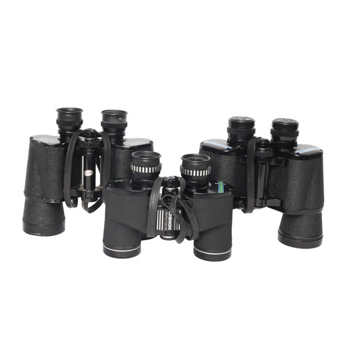 102 - 3 Pairs of Binoculars. Includes:
Tasco 16x50 - appear to be in good condition. In case.
Tasco 20x50 ... 