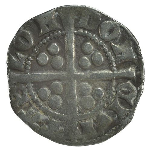 19 - Edward I. Penny. Class 10ab. Closed E and C on obverse, bifoliate low crown. London. Fine (S1409)