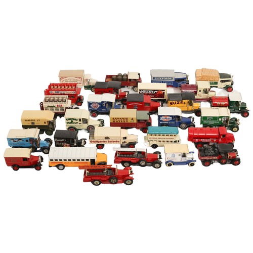 53 - Collection of 29 Mainly Matchbox Vintage Die Cast Vehicles including trucks, buses, fire engines, et... 