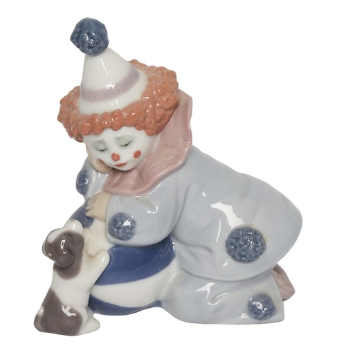 22 - Lladro Pierrot with Puppy & Ball. No. 5278. In original box. In perfect condition with no signs of a... 